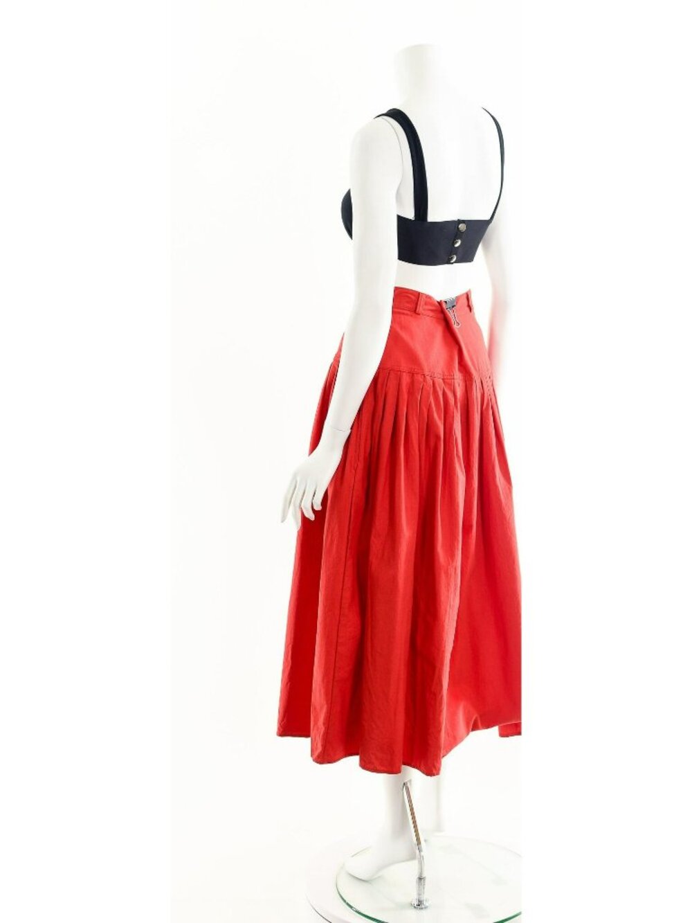 Cotton Midi Skirt - Picture 8 of 10
